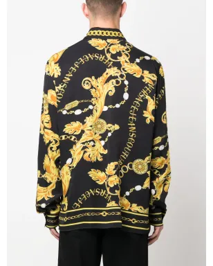 Versace Jeans Couture バロック柄長袖シャツ ブラック - サムネイル4