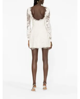 Elie Saab フローラルレース装飾ミニドレス - サムネイル3