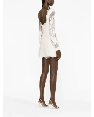Elie Saab フローラルレース装飾ミニドレス - サムネイル4