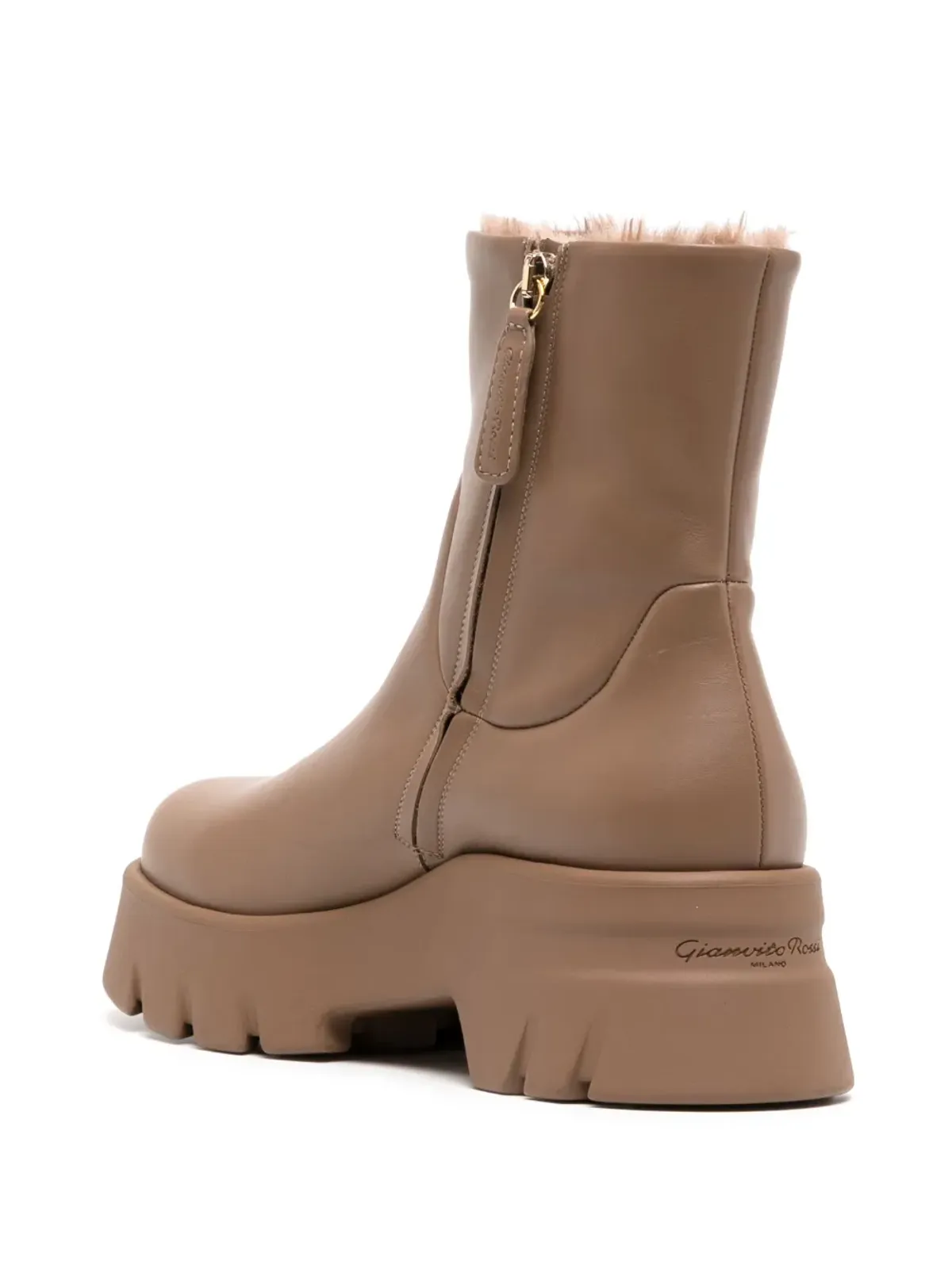 Gianvito Rossi Montey レザーブーツ - ブラウン - 画像3