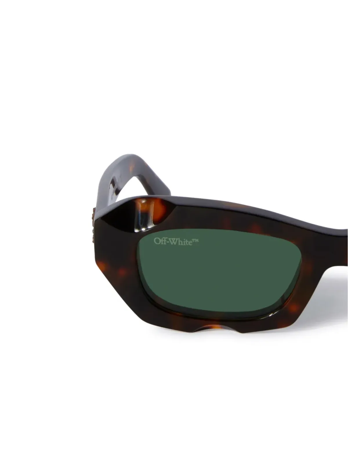 Off-White Eyewear ヴェネツィア柄べっ甲風レクタンギュラ―サングラス - 画像3