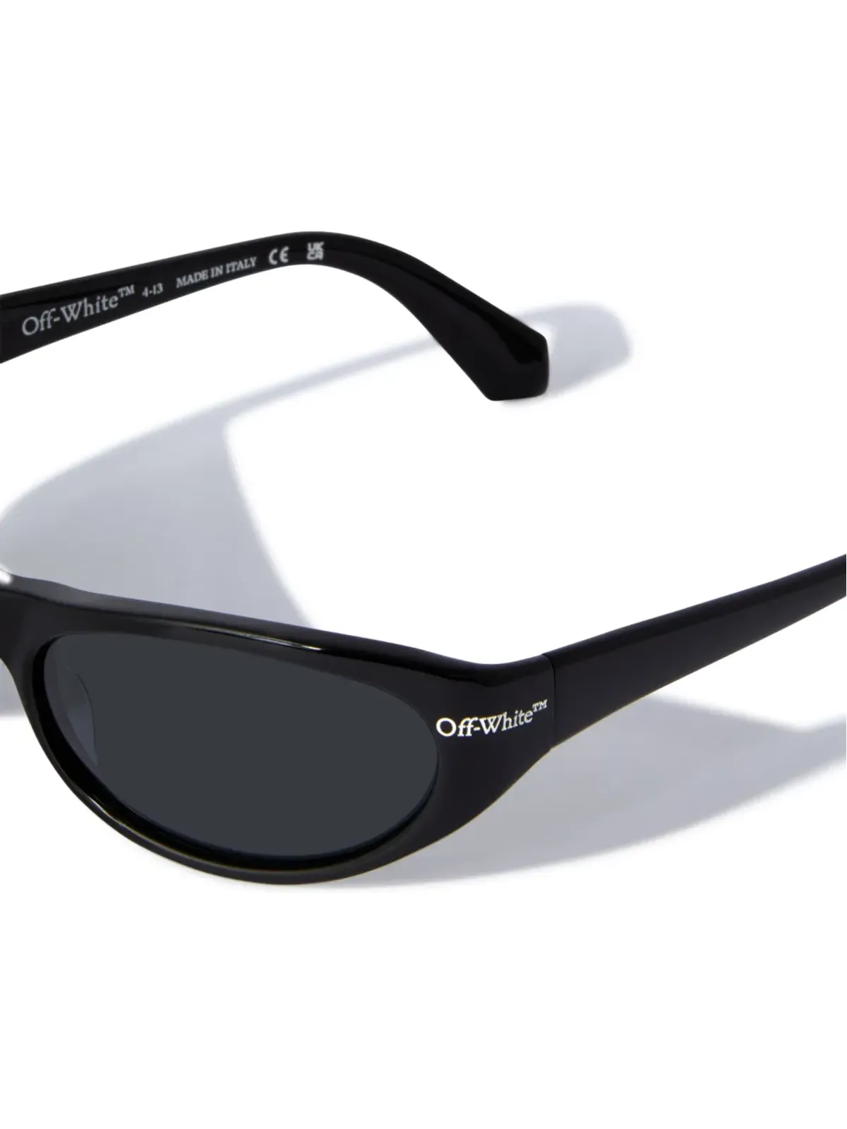 Off-White Eyewear ナポリ・オーバルフレーム サングラス - ブラック - 画像2