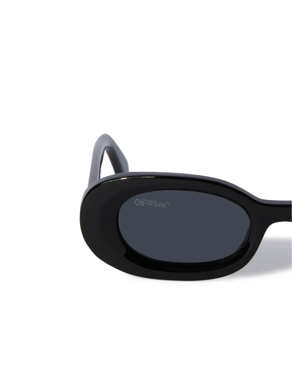 Off-White Eyewear アマルフィ オーバルフレーム サングラス ブラック - 画像3