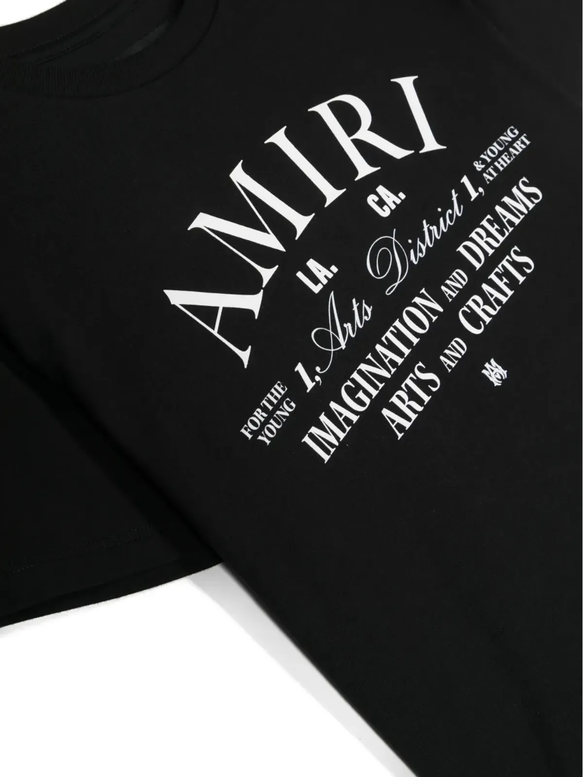 AMIRI KIDS ロゴプリント コットン Tシャツ - 画像3