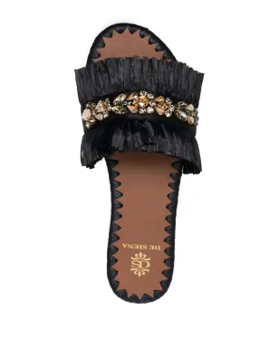 DE SIENA SHOES Semira ビーズ装飾フラットサンダル - サムネイル4
