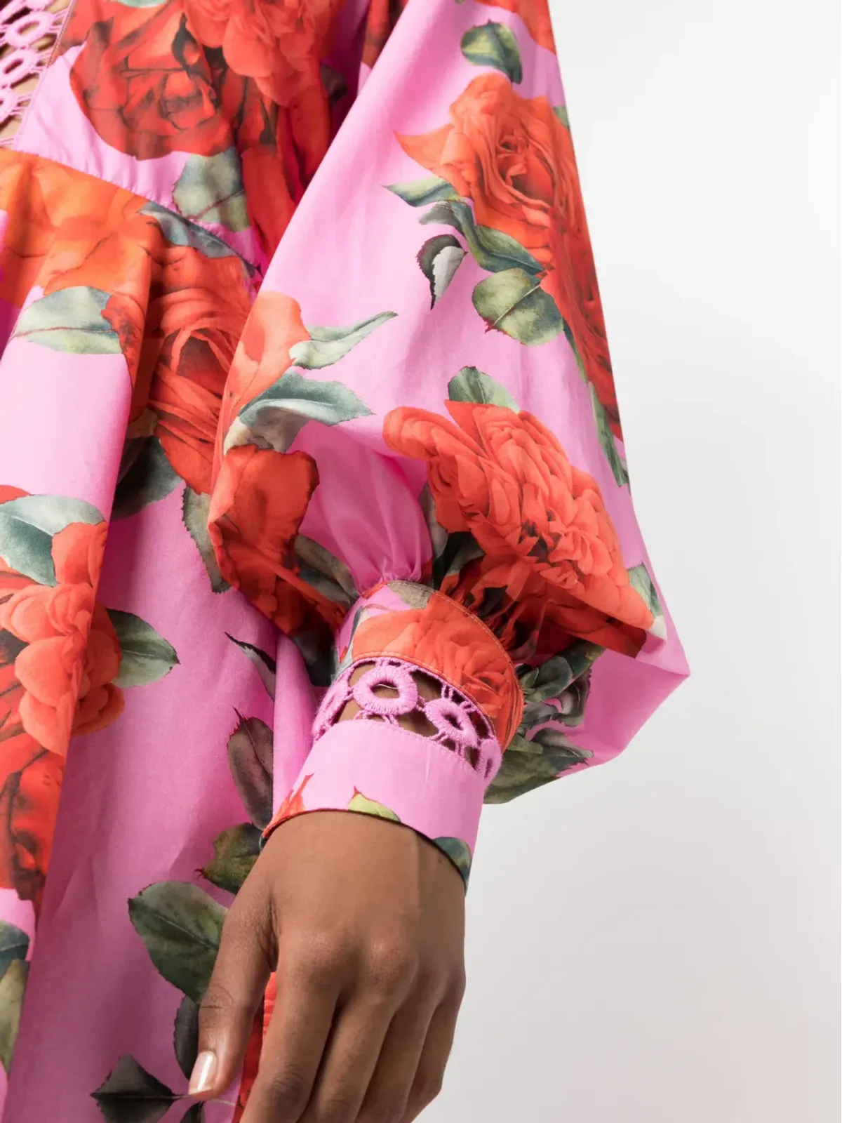 Forte Dei Marmi Couture 花柄プリントベルト付きコットンドレス - 画像5