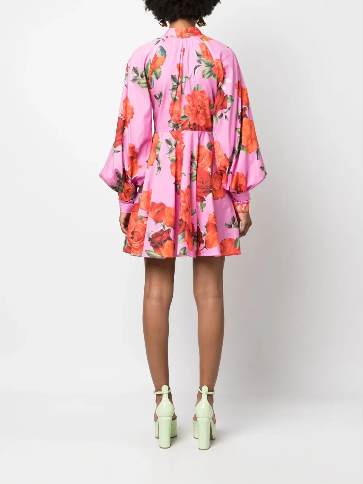 Forte Dei Marmi Couture 花柄プリントベルト付きコットンドレス - 画像4