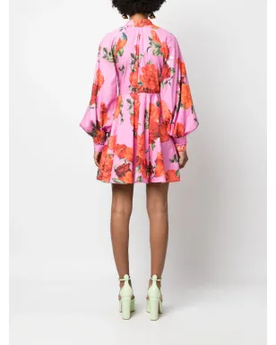 Forte Dei Marmi Couture 花柄プリントベルト付きコットンドレス - サムネイル4