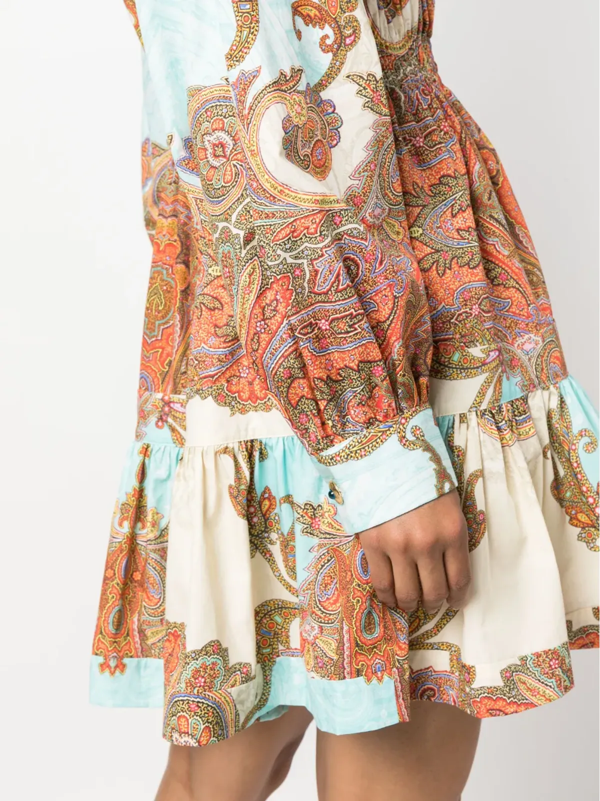 Forte Dei Marmi Couture ペイズリープリント長袖コットンドレス - 画像5