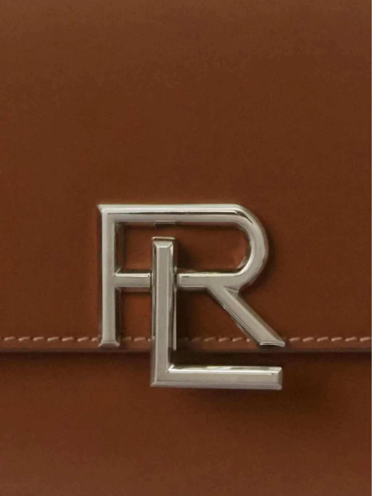 Ralph Lauren Collection ロゴプレート付きレザー クロスボディバッグ - 画像5