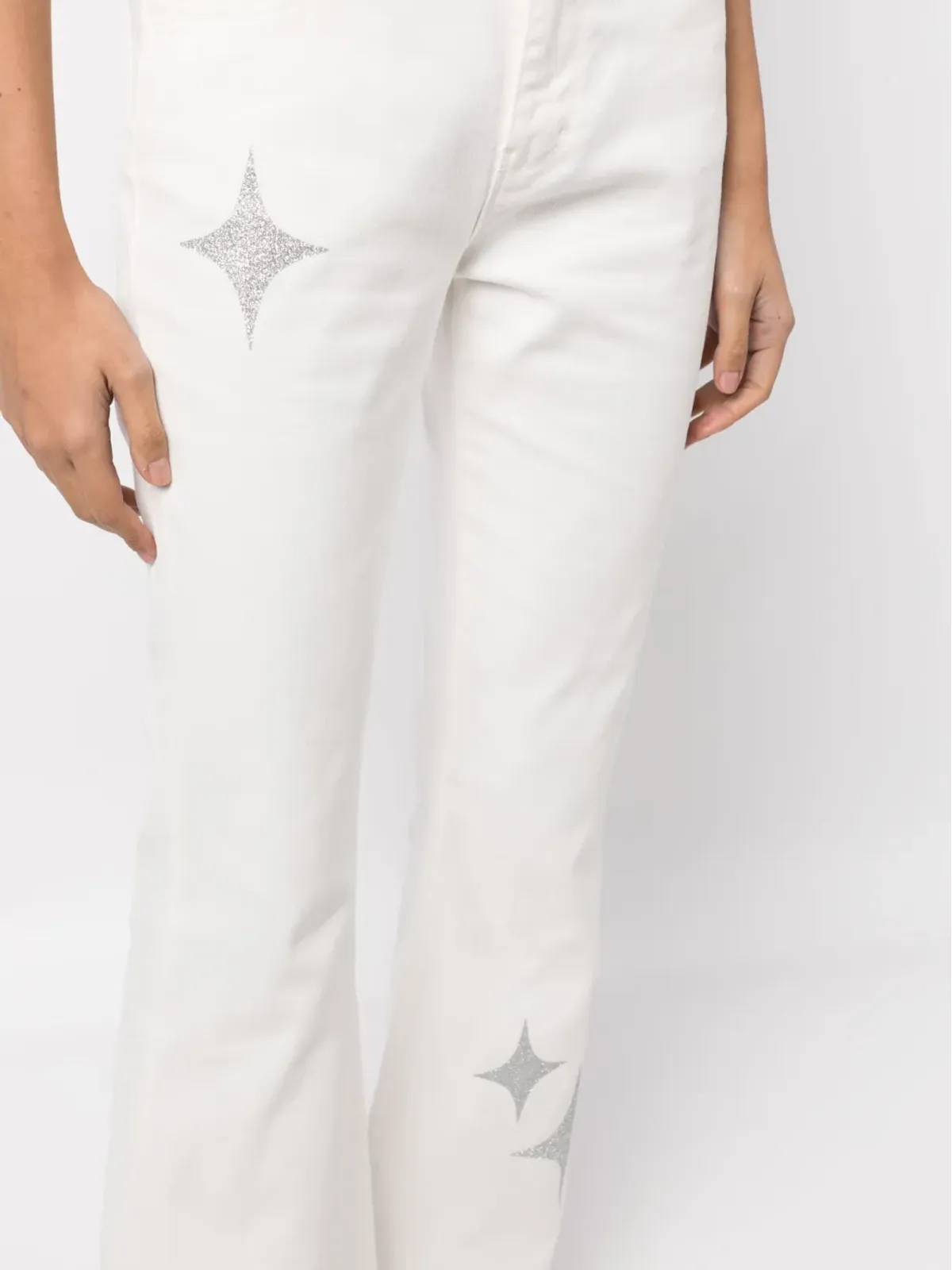 Madison.Maison スター柄ハイライズフレアジーンズ - 画像5