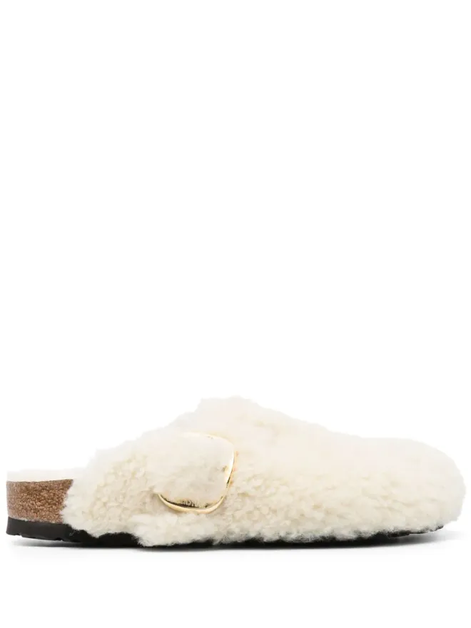Birkenstock Birkenstock ボストン バックルド・プラットフォーム・スライド - Neutralsの商品画像