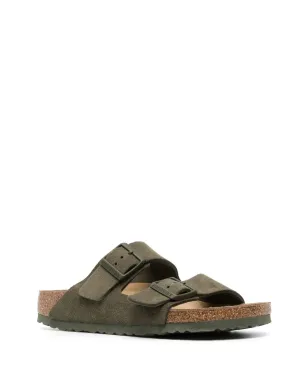 Birkenstock アリゾナ ロゴ刻印 スエード サンダル - グリーン - サムネイル2