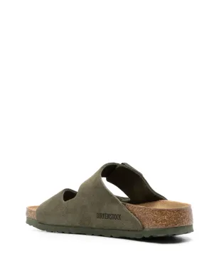 Birkenstock アリゾナ ロゴ刻印 スエード サンダル - グリーン - サムネイル3