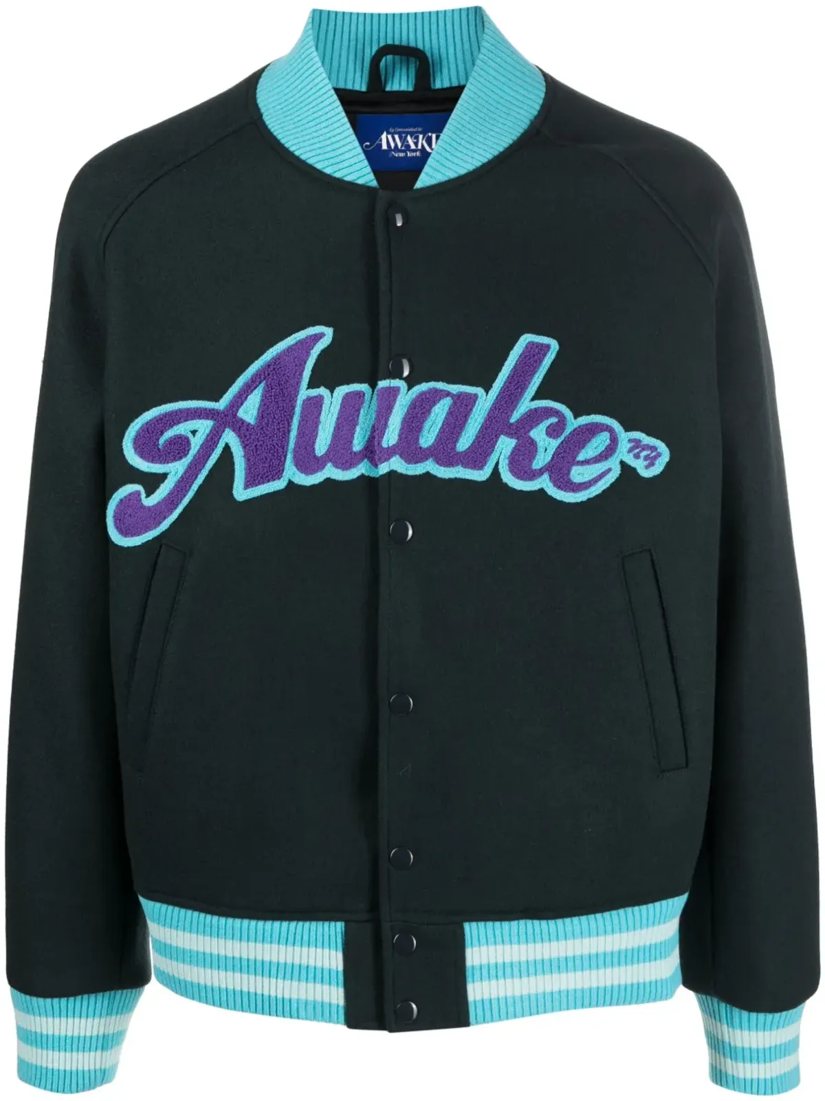 Awake NY ロゴプリント ウール混紡 ボンバージャケット - 画像1