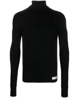 Balmain ロゴパッチ付きリブ編みニットジャンパー - サムネイル1