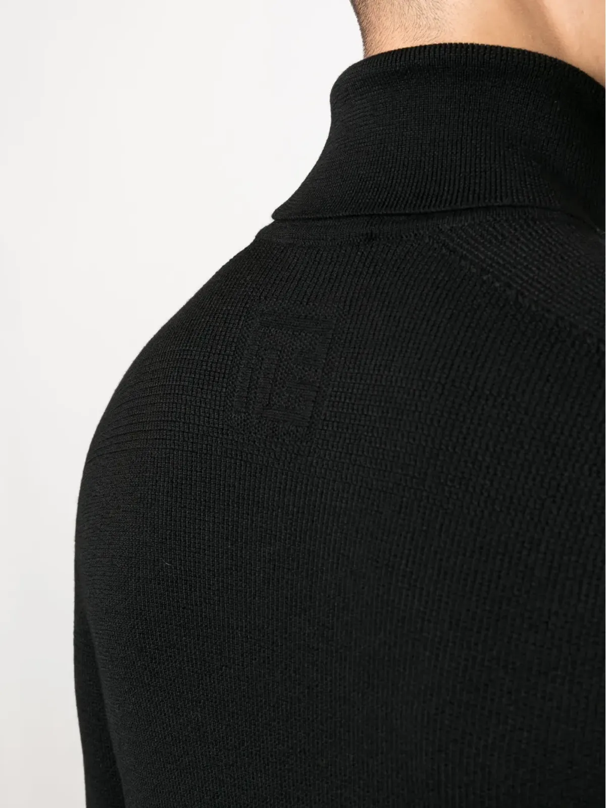 Balmain ロゴパッチ付きリブ編みニットジャンパー - 画像5