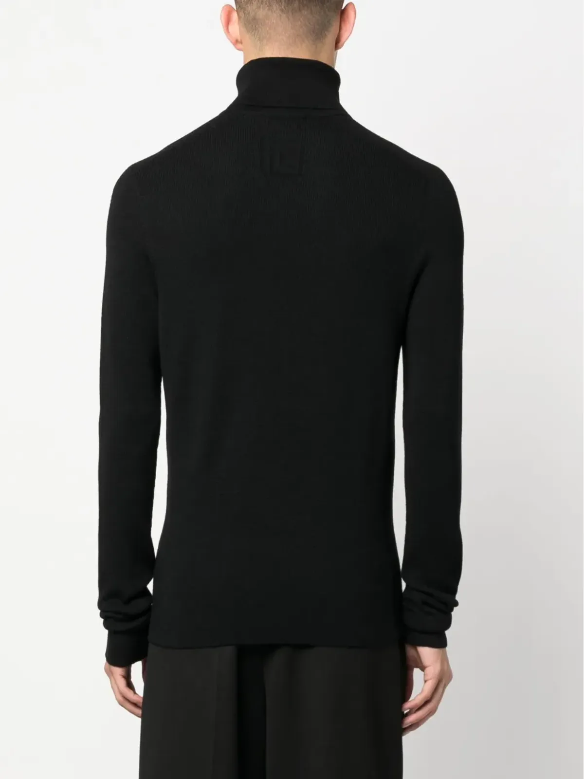Balmain ロゴパッチ付きリブ編みニットジャンパー - 画像4