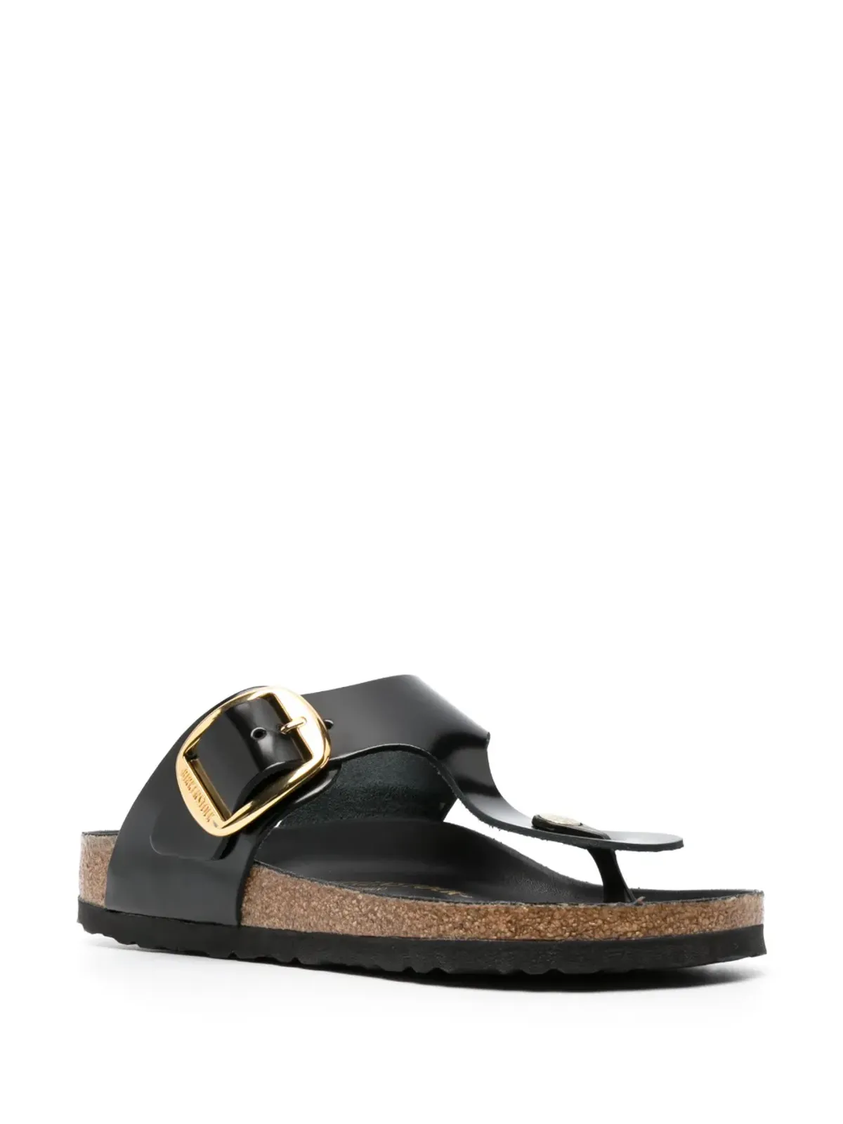 Birkenstock Gizeh ロゴ刻印 レザーサンダル - 画像2