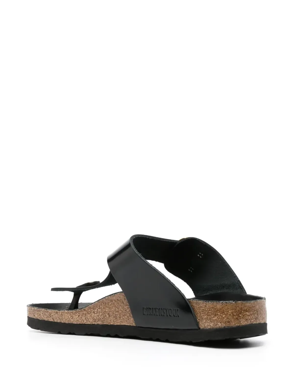 Birkenstock Gizeh ロゴ刻印 レザーサンダル - 画像3