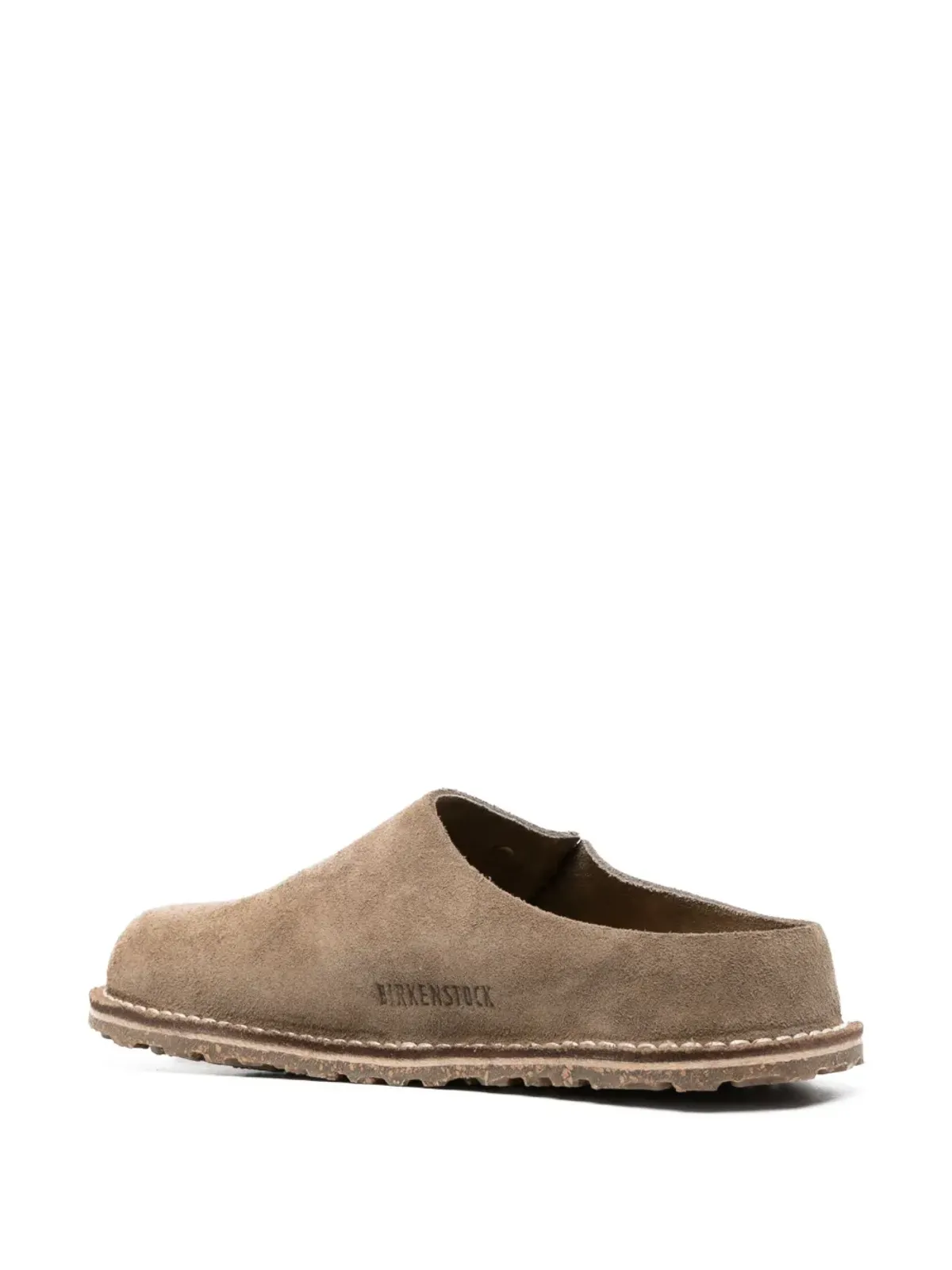 Birkenstock Zermatt logo-debossed suede slippers - Brown - 画像3