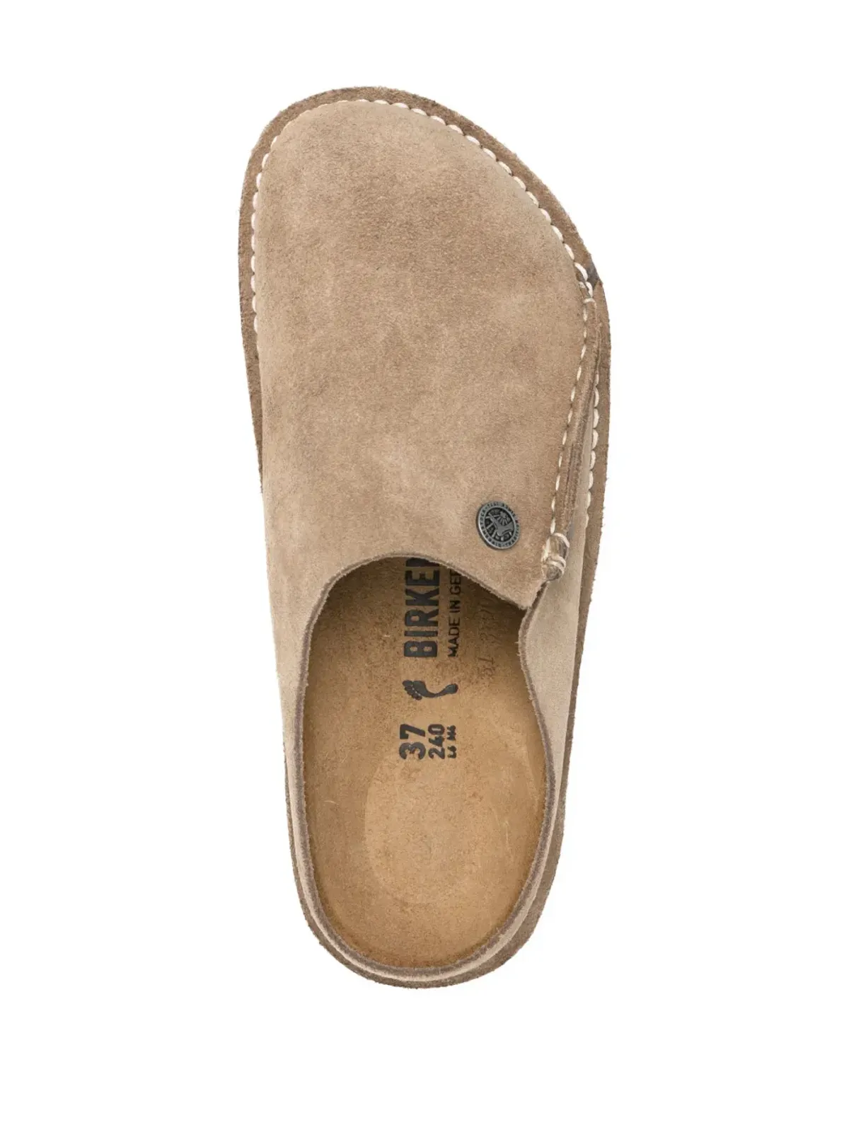 Birkenstock Zermatt logo-debossed suede slippers - Brown - 画像4