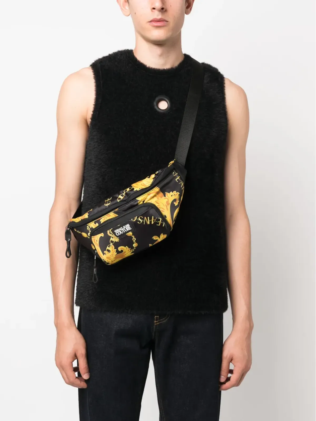 Versace Jeans Couture チェーン・クチュールプリント ベルトバッグ - 画像2