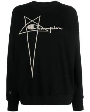 Rick Owens X Champion ロゴ刺繍コットン スウェットシャツ - サムネイル1