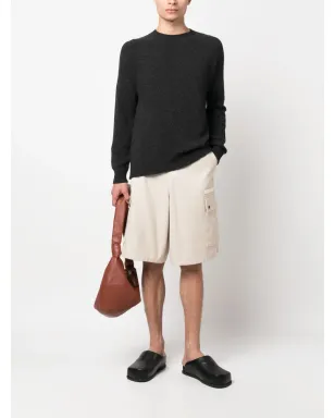 Jil Sander ファインニット ウールカシミヤ混紡 セーター グレー - サムネイル2