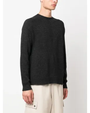 Jil Sander ファインニット ウールカシミヤ混紡 セーター グレー - サムネイル3