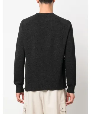 Jil Sander ファインニット ウールカシミヤ混紡 セーター グレー - サムネイル4