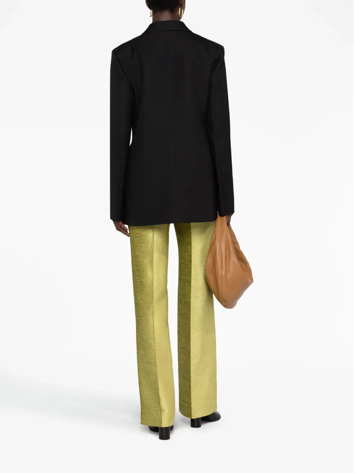 Jil Sander シングルブレスト コットン ブレザー ブラック - 画像4