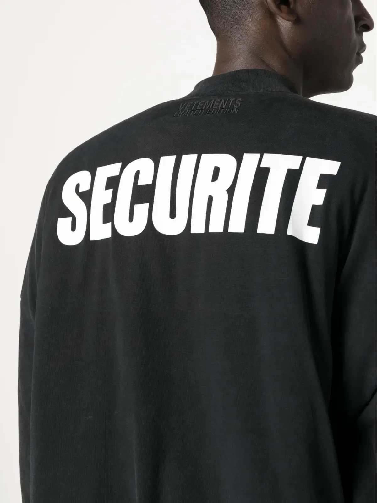 VETEMENTS スローガンプリント コットン ボンバー ジャケット - 画像5
