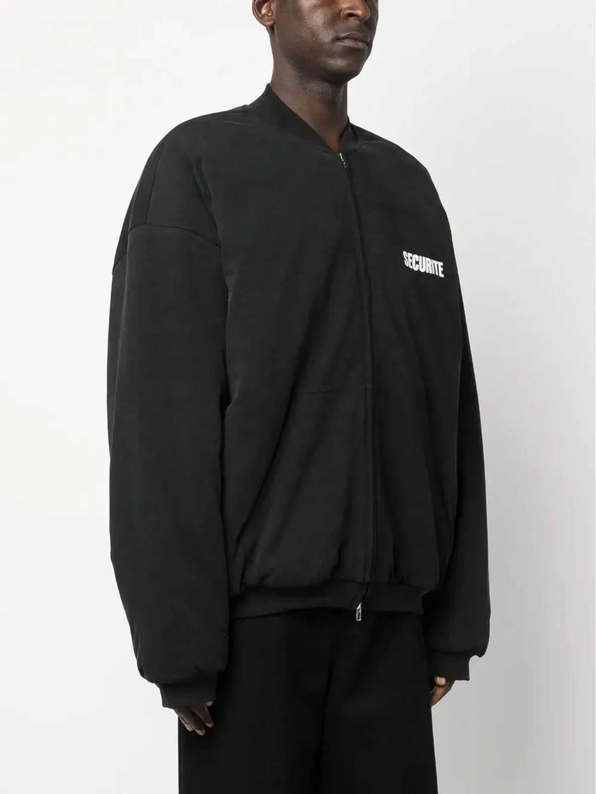 VETEMENTS スローガンプリント コットン ボンバー ジャケット - 画像3