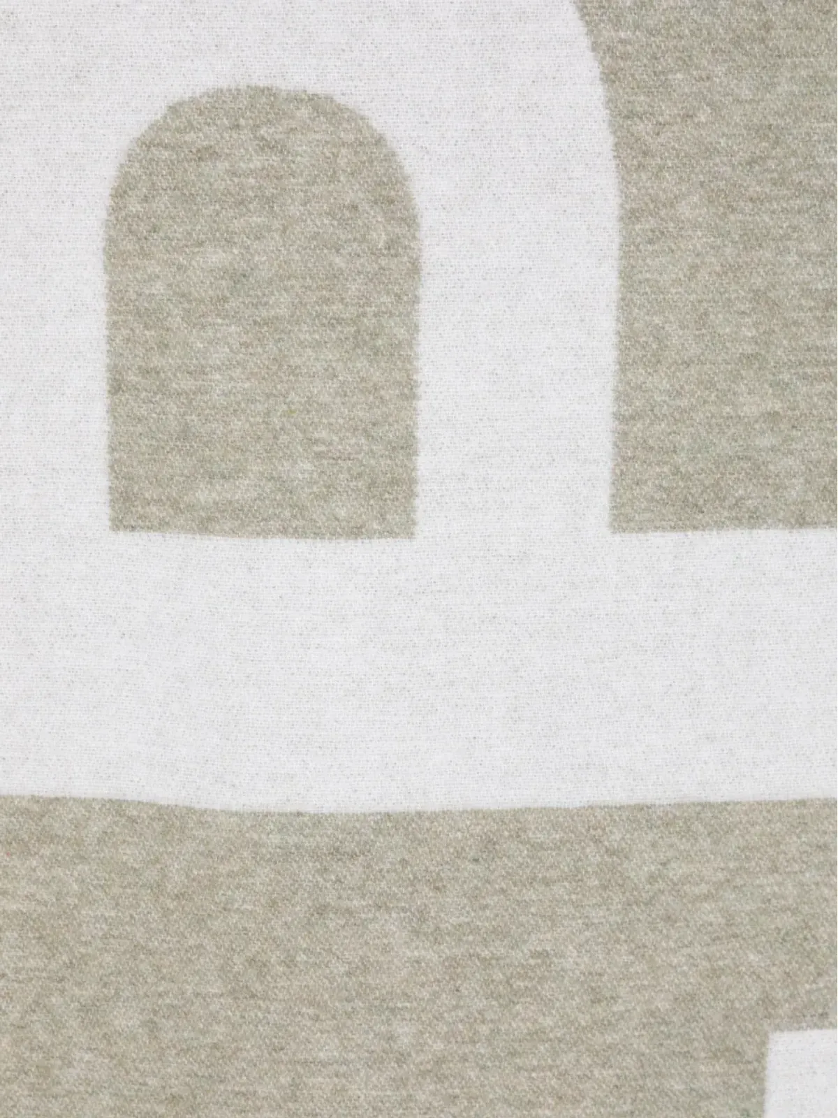 A.P.C. インターシャ編み ロゴ入りスカーフ - 画像2
