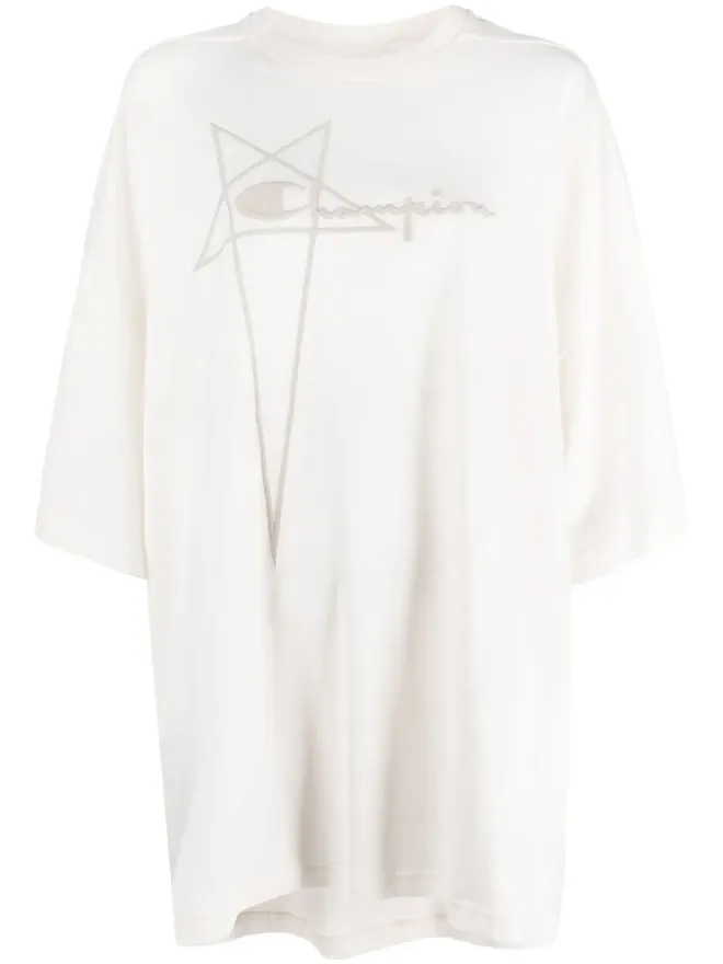 Rick Owens X Champion Rick Owens X Champion ロゴエンボスオーバーサイズ コットン Tシャツの商品画像