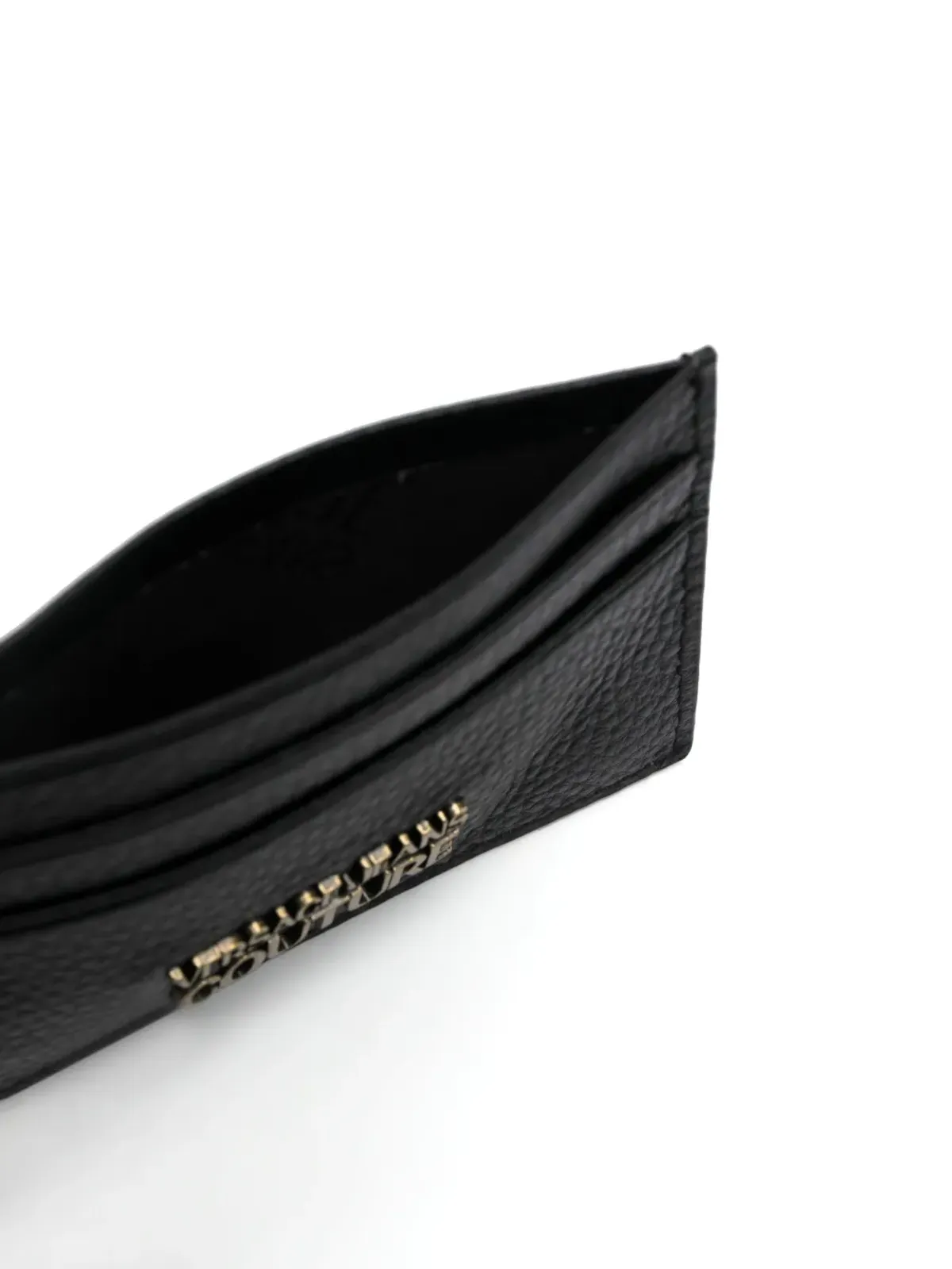 Versace Jeans Couture ロゴプレート付きレザーカードホルダー - 画像3