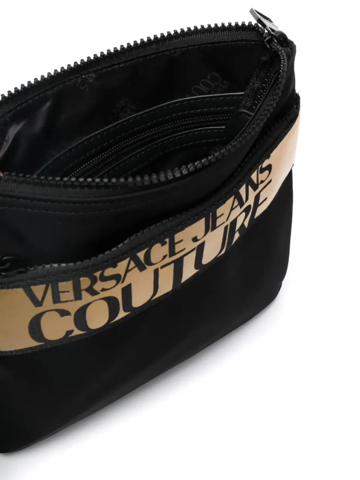 Versace Jeans Couture ロゴプリント ジップファスナー付きショルダーバッグ - 画像5