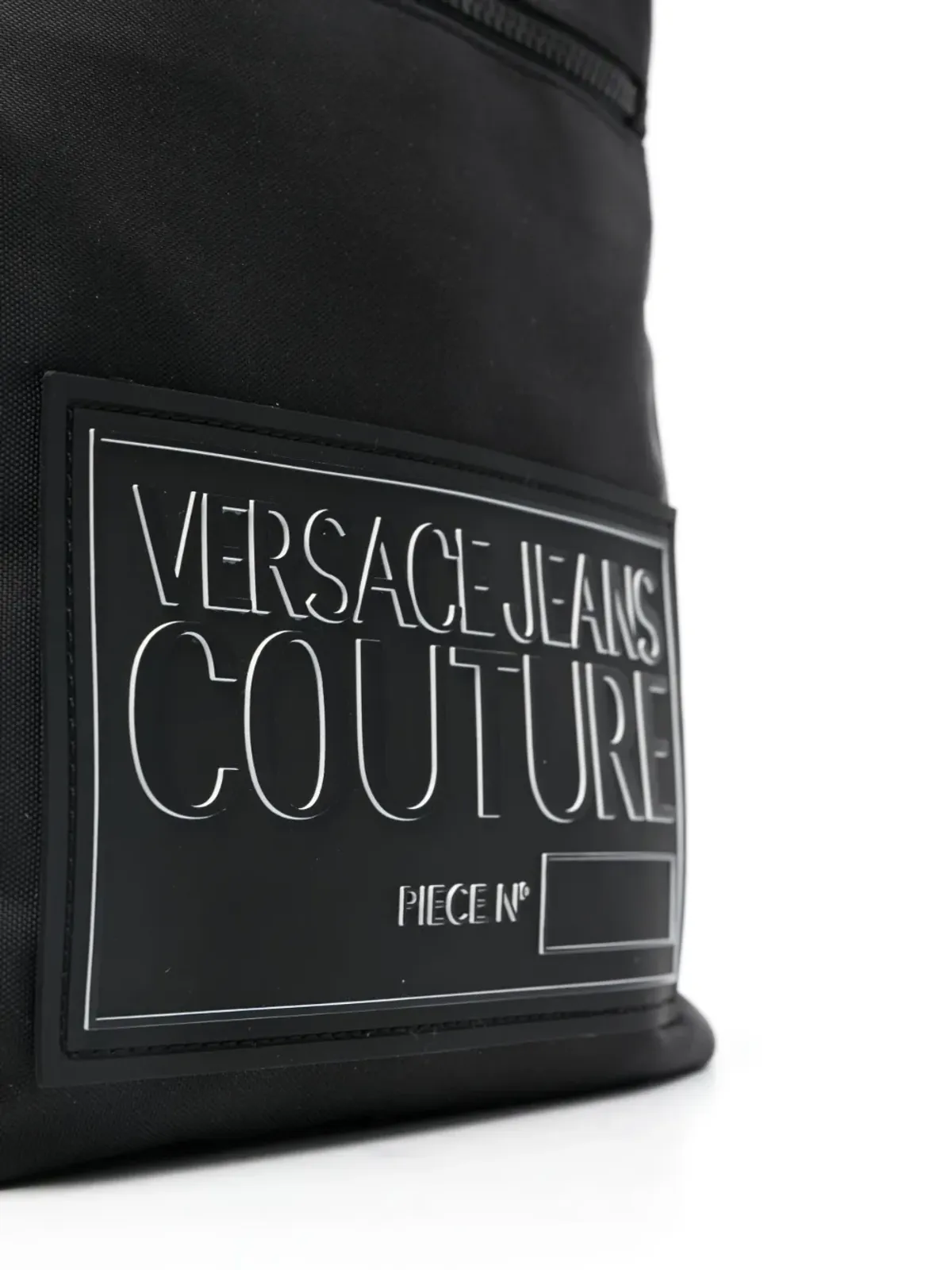 Versace Jeans Couture ロゴパッチ ジップファスナー付きショルダーバッグ - 画像4