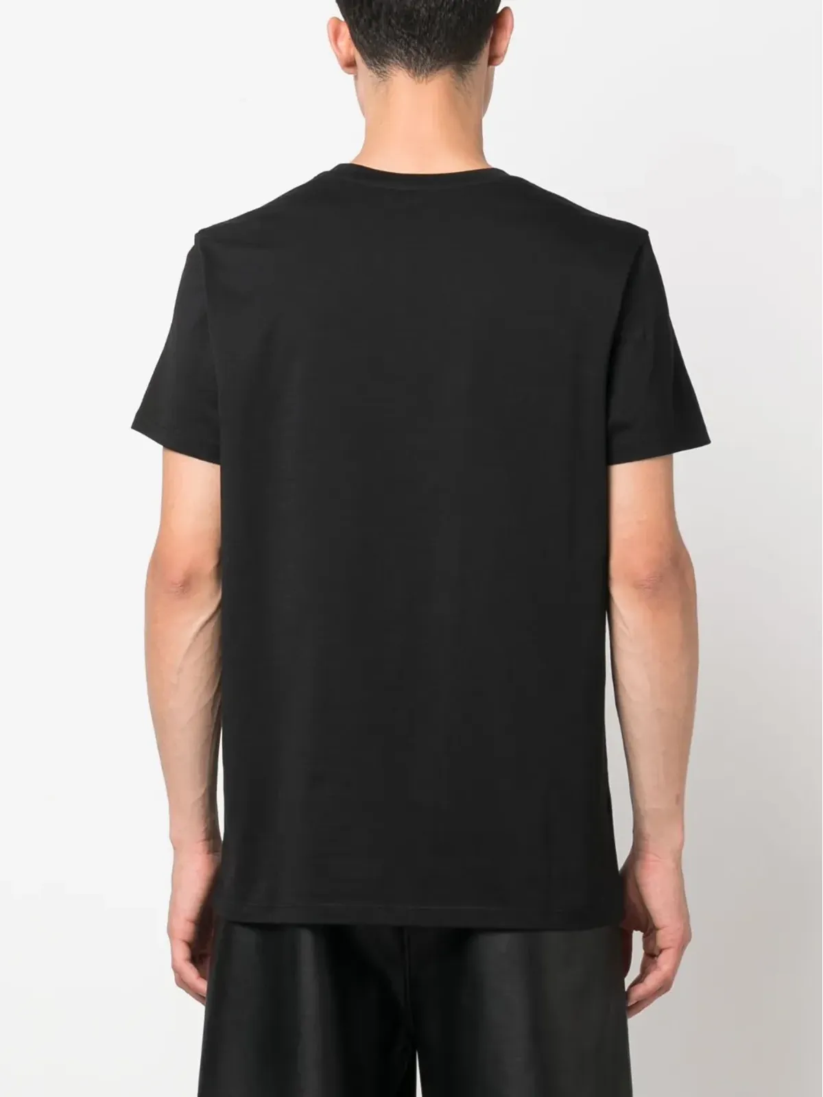 Balmain フロックドロゴ コットン Tシャツ - 画像4
