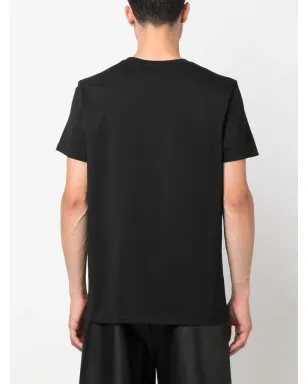 Balmain フロックドロゴ コットン Tシャツ - サムネイル4