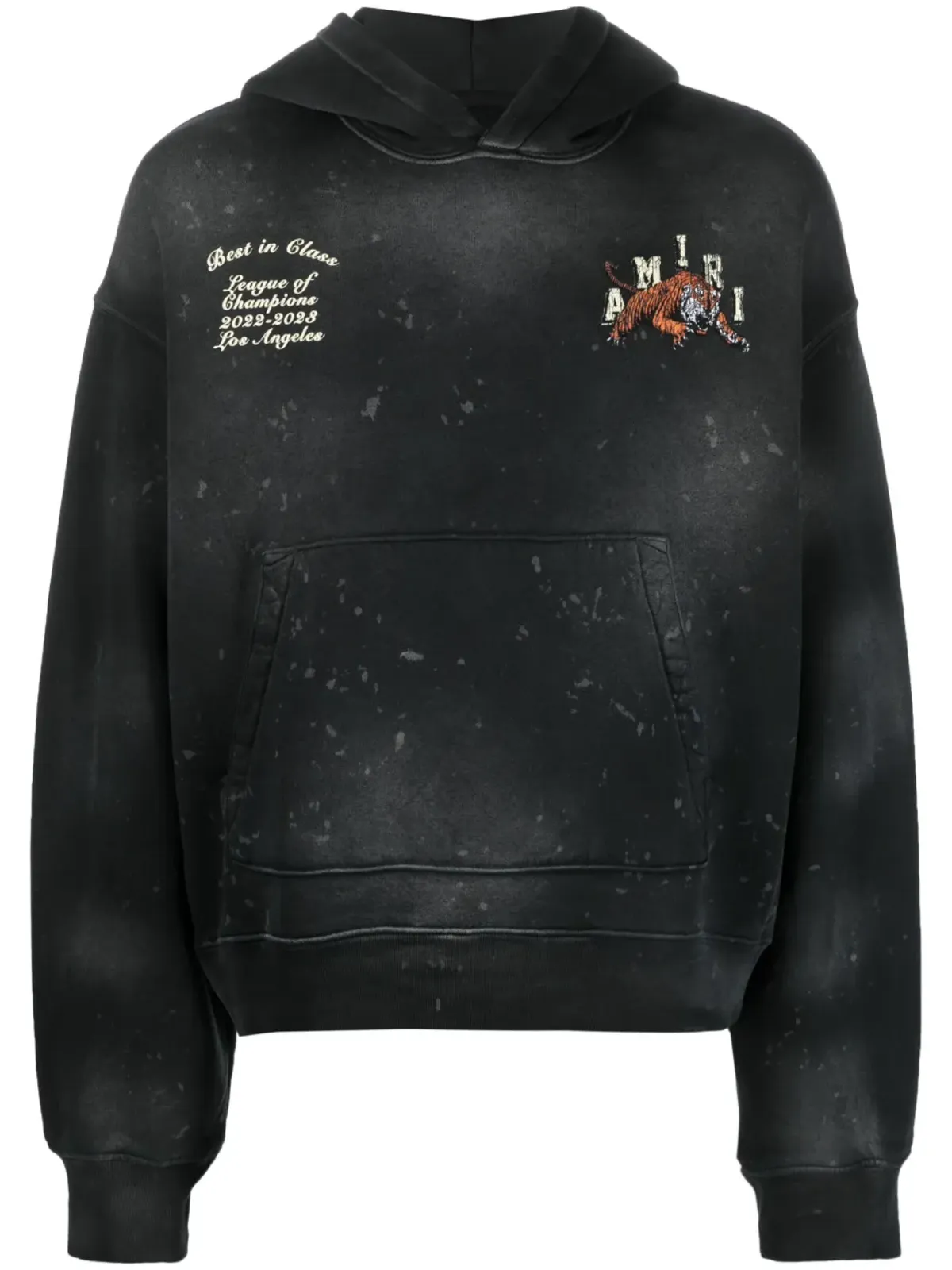 AMIRI ヴィンテージ タイガー リブトリム フーディー - 画像1