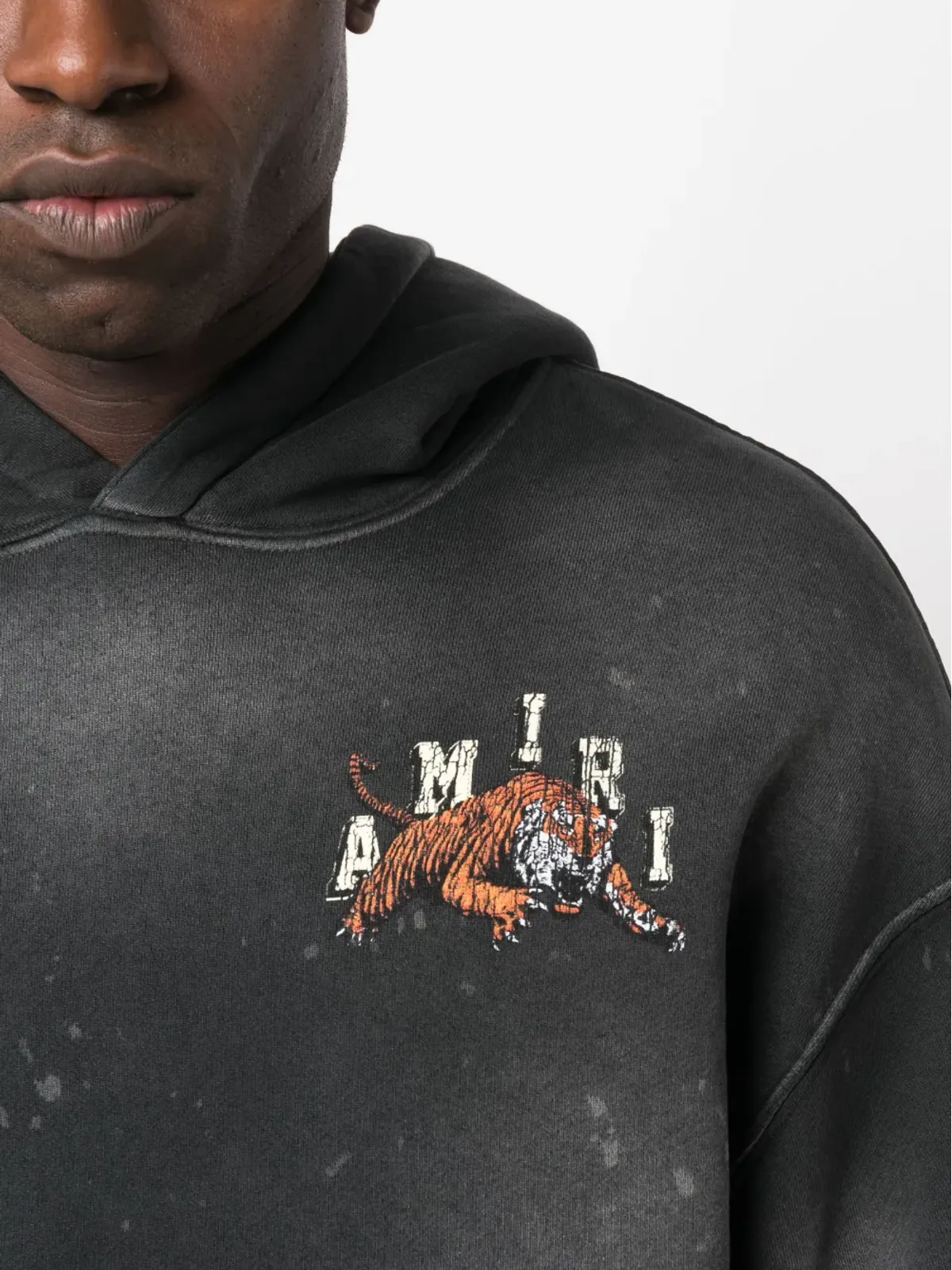 AMIRI ヴィンテージ タイガー リブトリム フーディー - 画像5