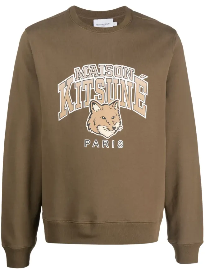 Maison Kitsuné Maison Kitsuné ロゴプリント コットン スウェットシャツの商品画像