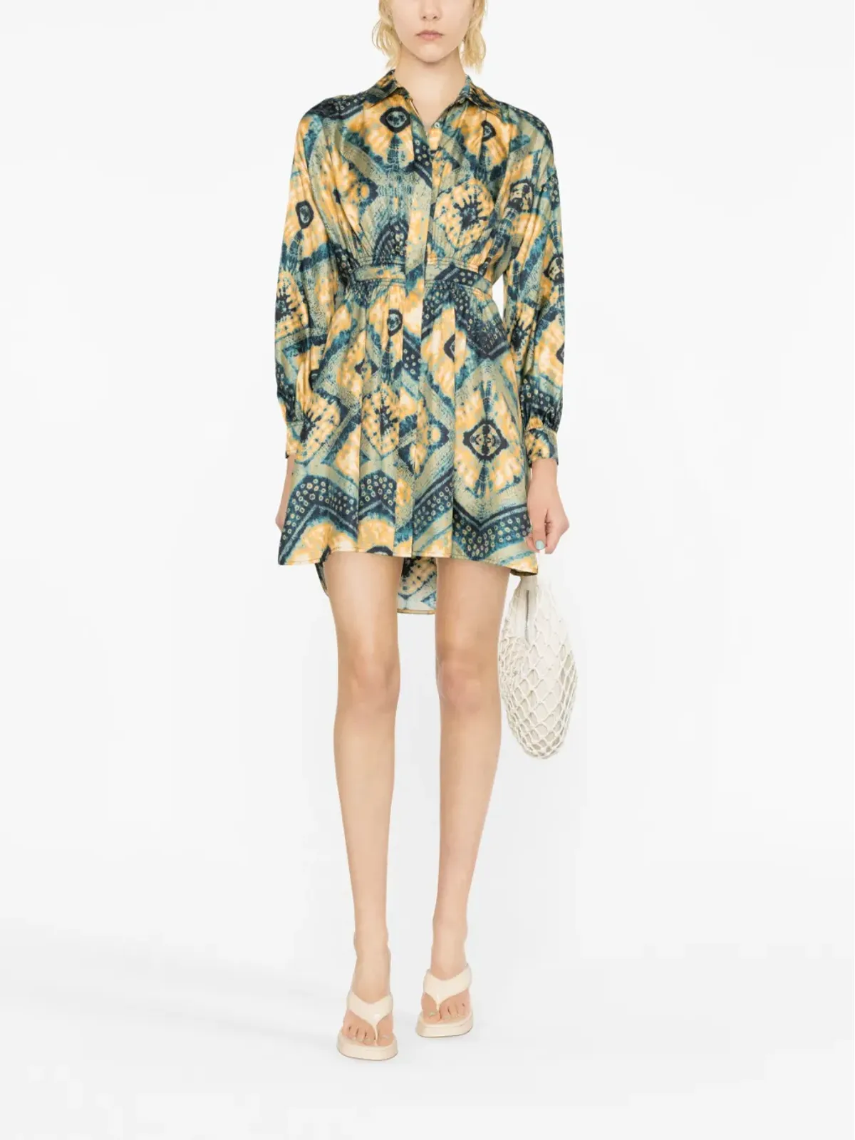 Ulla Johnson Jude ダイヤモンドプリント シャツドレス - 画像2