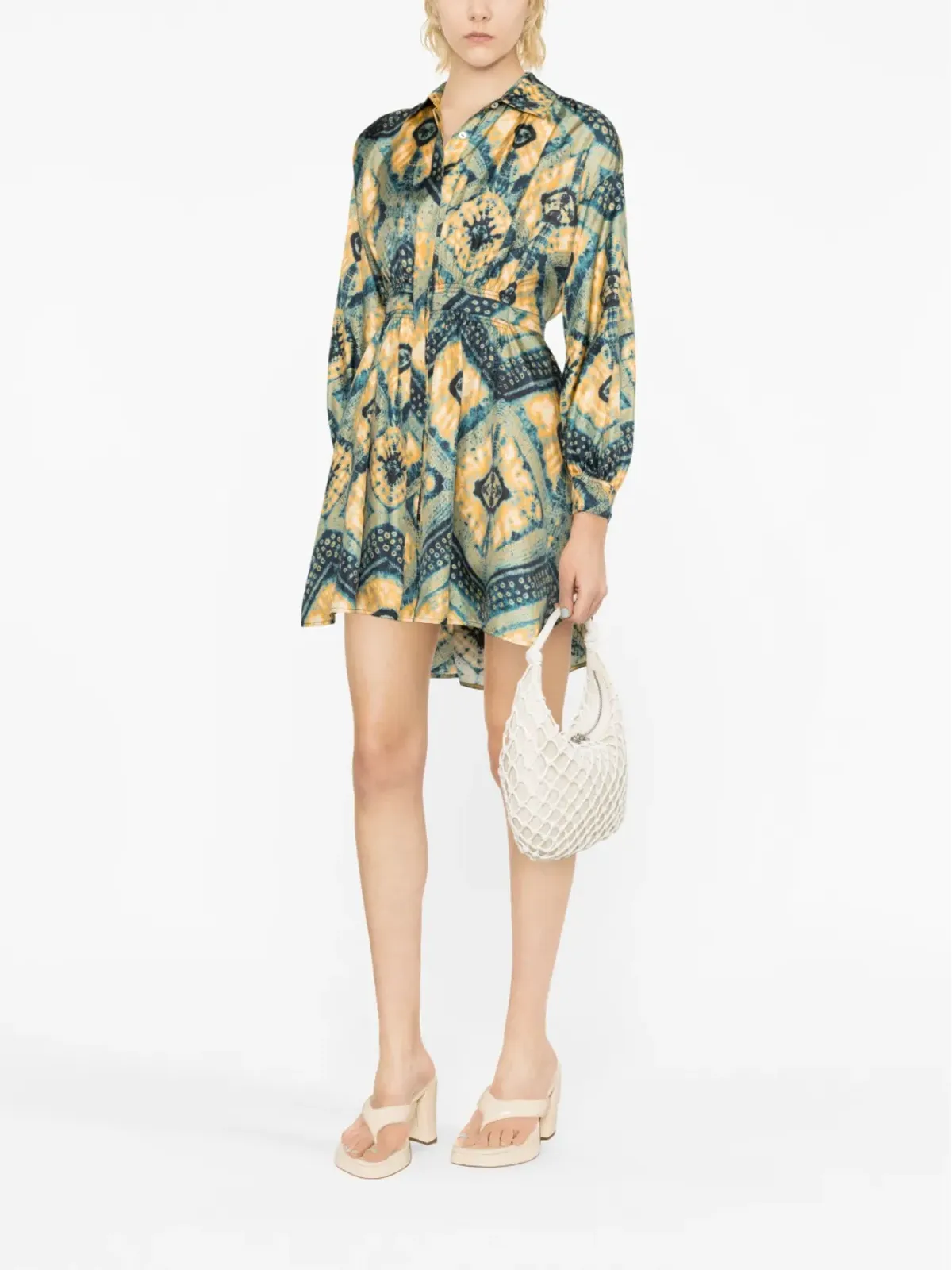 Ulla Johnson Jude ダイヤモンドプリント シャツドレス - 画像3