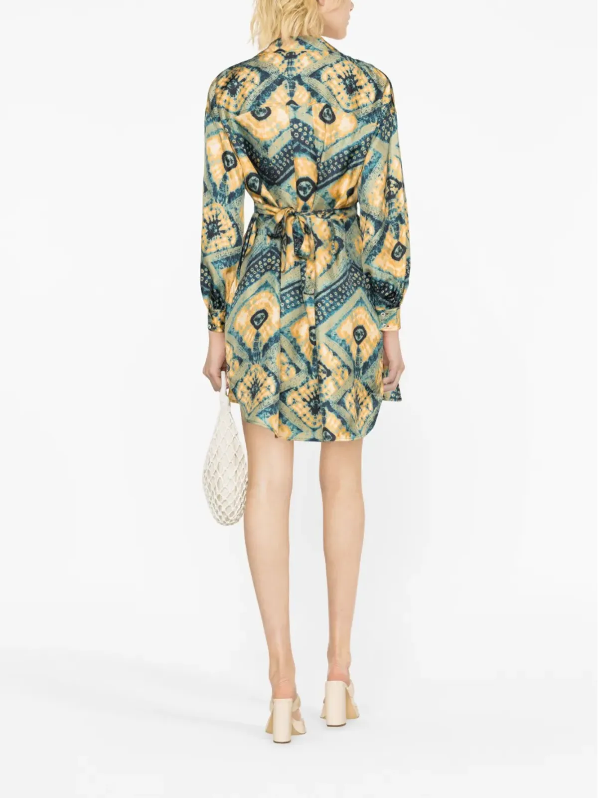 Ulla Johnson Jude ダイヤモンドプリント シャツドレス - 画像4