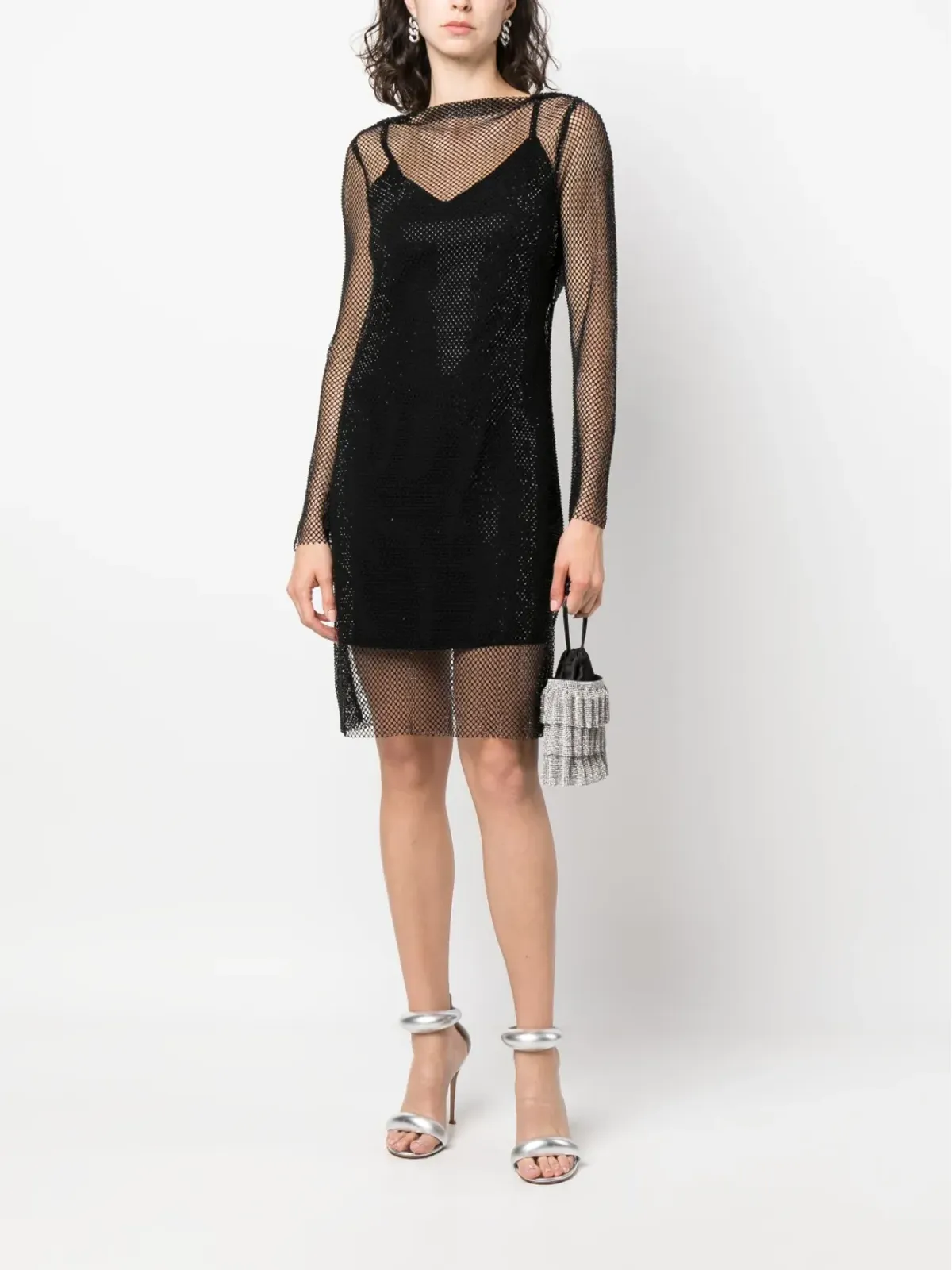 Max Mara メッシュレイヤードミニドレス - 画像2