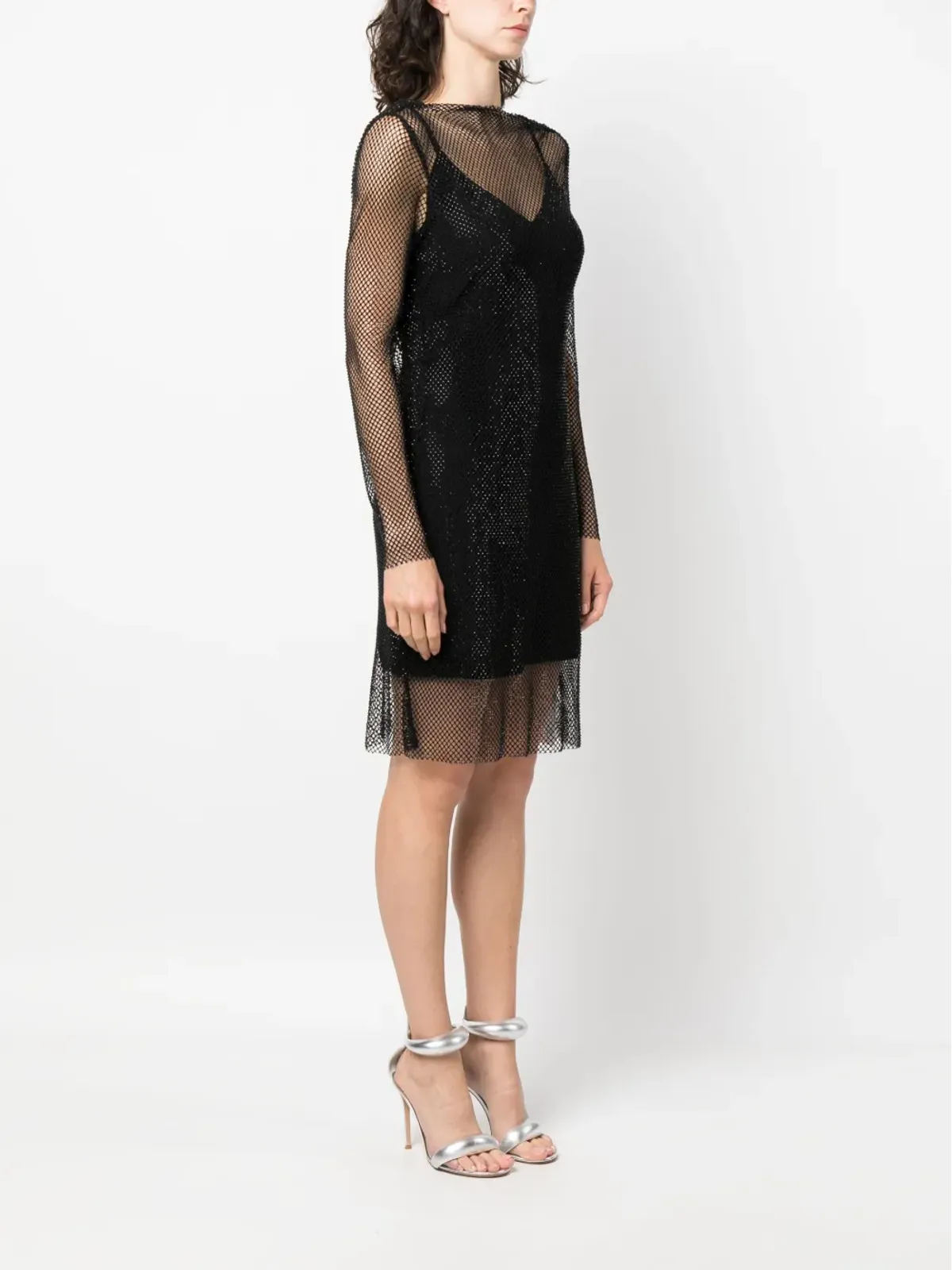 Max Mara メッシュレイヤードミニドレス - 画像3