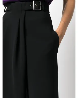 Alberta Ferretti ワイドレッグベルトパンツ - サムネイル5